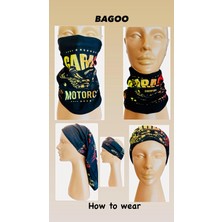 Motorcylce Bagoo Buff -Baf- Bandana -Boyunluk- Saç Bandı