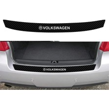 Mcem Store Volkswagen Eos Için Uyumlu Aksesuar Oto Arka Tampon Bagaj Koruyucu Sticker 92*7 cm