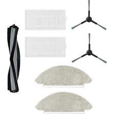 Asgard Grup Viomi Alpha 2 Pro Uyumlu 1 Adet Ana Fırça 2 Adet Filtre 2 Adet Yan Fırça 2 Adet Mop