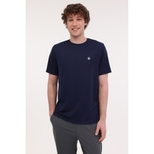 Lumberjack MB CT100 Pes C T-Sh 5fx Lacivert Erkek Kısa Kol T-Shirt