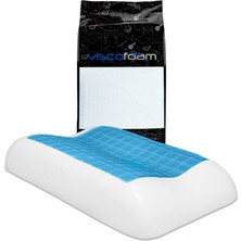 Viscofoam Estela Terletmeyen Boyun Destekli Ortopedik Yastık Jelli Visco Yastık - 60x37x11-9cm