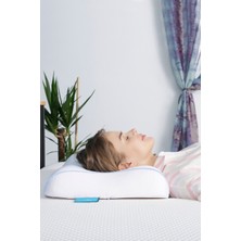 Viscofoam Estela Terletmeyen Boyun Destekli Ortopedik Yastık Jelli Visco Yastık - 60x37x11-9cm