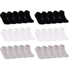 30 Çift Unisex Pamuklu Siyah Patik Çorap Esnek Rahat Kaliteli Erkek Patik Corap Coklu Renk Secenegiyle