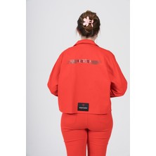 Nihal Eren Butik Büyük Beden Likralı Tasarım Ince Gabardin Ceket