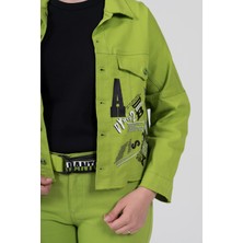 Nihal Eren Butik Büyük Beden Likralı Tasarım Ince Gabardin Ceket