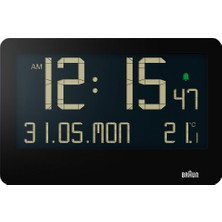 Braun BC14B Siyah Dijital Duvar Saati