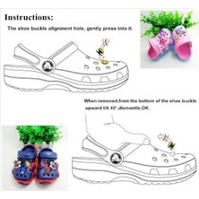 Terlik Süsü 4 Lü Set, Crocs Konsept Terlik Süsü Aşkı Terlik Süs