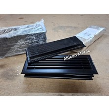 Alücan Alüminyum Şömine Menfezi 35X10 Siyah