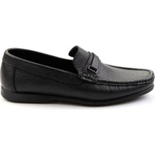 Bambi Siyah Leather Erkek Loafer Ayakkabı E01323201040