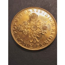 Escoines Koleksiyon Amor Populı Praesıdıum Regınae A900 - Kraliçe Elizabeth 21.39GR 22 Ayar A900 Altın Madalya