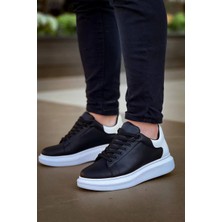 Kazax KB-X500  Kuback  Bağcıklı Siyah Beyaz  Günlük Erkek Ayakkabı