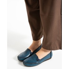 Near Kadın  Deri Mavi Günlük Ayakkabı