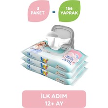 Uni Baby Islak Havlu Mendil Ilk Adım 52 Yaprak (9 Lu Set) 468 Yaprak (3pk*3)