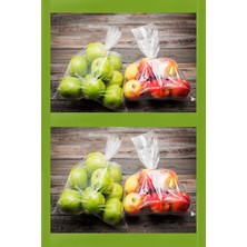 PC Premium Center ( Üçlük ) Kalın Bakkaliye Torbası 25 x 42 cm 1 kg 140 Adet - Buzdolabı Poşeti - Bakliyat Naylonu
