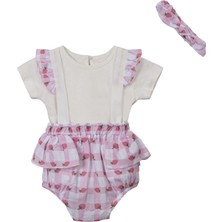 Necix's Çilekli Askılı Şort Body Takım