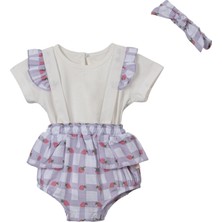 Necix's Çilekli Askılı Şort Body Takım