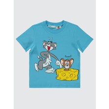 Tom And Jerry Erkek Çocuk Tişört 2-5 Yaş Turkuaz