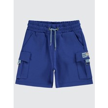 Civil Boys Erkek Çocuk Şort 6-9 Yaş Saks Mavisi