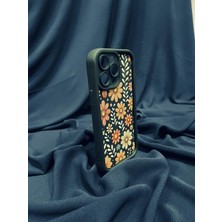 iphone  Çiçek Baskılı Siyah 14 Promax Uyumlu Kılıf
