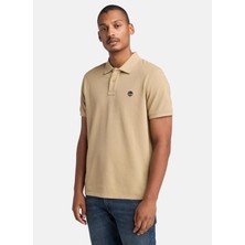 Timberland Mıllers Rıver Pique Short Sleeve Po Bej Nakışlı Erkek Polo T-Shirt