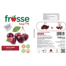 Frosse Vişne Kıtırı - Freeze Dried - Üretici Firmadan Dondurularak Kurutulmuş Vişne Cipsi 30 gr