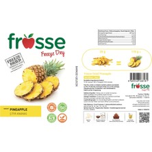 Frosse Ananas Kıtırı - Freeze Dried - Üretici Firmadan Dondurularak Kurutulmuş Ananas Cipsi 20 gr