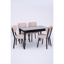 Venüs Elma Otomatik Açılır Masa Sandalye Takımı 80X120
