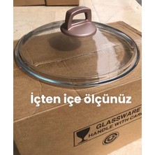 Karaca Rose Gold Kulp ve 18 cm Pyrex Cam Kapağı ile