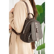 Just Polo JP2177  Çok Bölmeli Astarlı Ayarlanabilir Askılı Kadın Sırt Çantası OZT2177