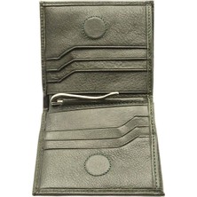 655 Hakiki Deri Para Sıkıştırma Aparatlı Maşalı Mıknatıslı Cüzdan