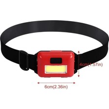 Mercampoutdoor Kafa Bantlı Led Işık Ayarlanabilir Kafa Lambası Kitap Okuma Işığı Kamp Gezi Seyehat El Feneri