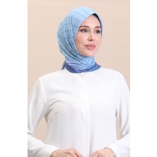 Sefa Merve Soft Pamuk Eşarp 19091-05 Indigo Kot Mavi
