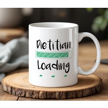 BB Design Dietitian Tasarımlı Beyaz Seramik Baskılı Kupa Bardak 330 ml