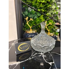 Bohemia Kristal Kapaklı Şekerlik, Sunumluk, Cam Kesme Kapaklı Kase, Kristal Kesme, Hediyelik