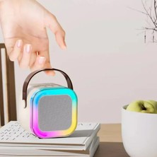 Mini Kablosuz Bluetooth Karaoke Hoparlör Kareoke Makinesi Çocuklar Için Evde Karaoke Seti