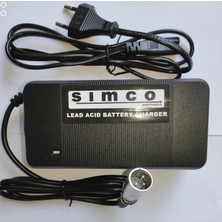 Simco Marka 24 Volt 5 Amper Akülü Sandalye Şarj Cihazı (Plastik Kasa) / OTOMATİK KESMELİ FANLI