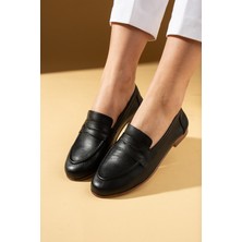 Pembe Potin Hakiki Deri Rahat Kalıp Kadın Babet 017-078-25