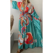 Desenli Kimono Ithal Jessika Elbise
