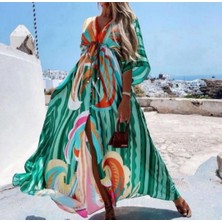Desenli Kimono Ithal Jessika Elbise