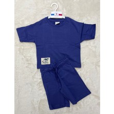 Nurcan Bebe Rolypoly Kız Çocuk Mavi Bermuda Takım