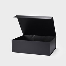 Home In Joy Hediye Düzenleme Takı Kutusu 24 x 17 x 10  cm  Siyah Lamine Mıknatıslı Kapak