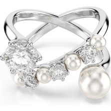 Swarovski 5714375 Swarovski Yüzük Matrıx:rıng Pearl Open Whıte/rhs 50