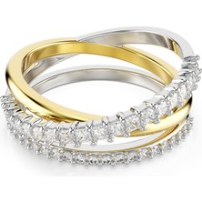Swarovski 5714163 Swarovski Yüzük Re Hyperbola:rıng 3 Band Whıte/mıx 55