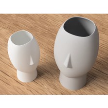 Forge Triverse Modern Yüz Vazo 2li Set