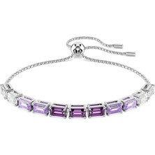 Swarovski 5707199 Swarovski Bilezik Matrıx:bracelet Baguette Pur/rhs M