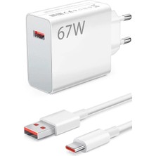 Xiaomi Uyumlu Şarj Aleti Type-C 33W-67W Turbo Hızlı Şarj Cihazı + Kablo
