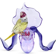 Swarovski 5675211 Swarovski Biblo Idyllıa:gouldıan Fınch And Orchıd