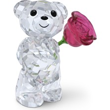 Swarovski 5691390 Swarovski Biblo Krıs Bear:a Rose Wıth Love