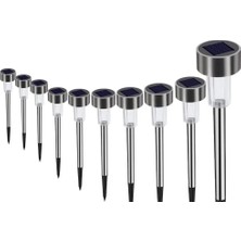 Kashikoi Metal Gövdeli Solar Bahçe Lambası 10'lu