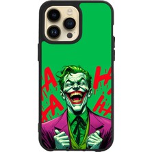 Apple iPhone 15 Pro Max Baskılı ve Glass Korumalı Siyah Renk Silikon Kılıf